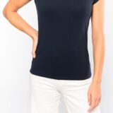 t shirt col bateau manches courtes femme