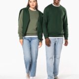 sweat shirt recyclé col rond unisexe