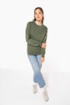 sweat shirt recyclé col rond unisexe