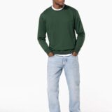 sweat shirt recyclé col rond unisexe