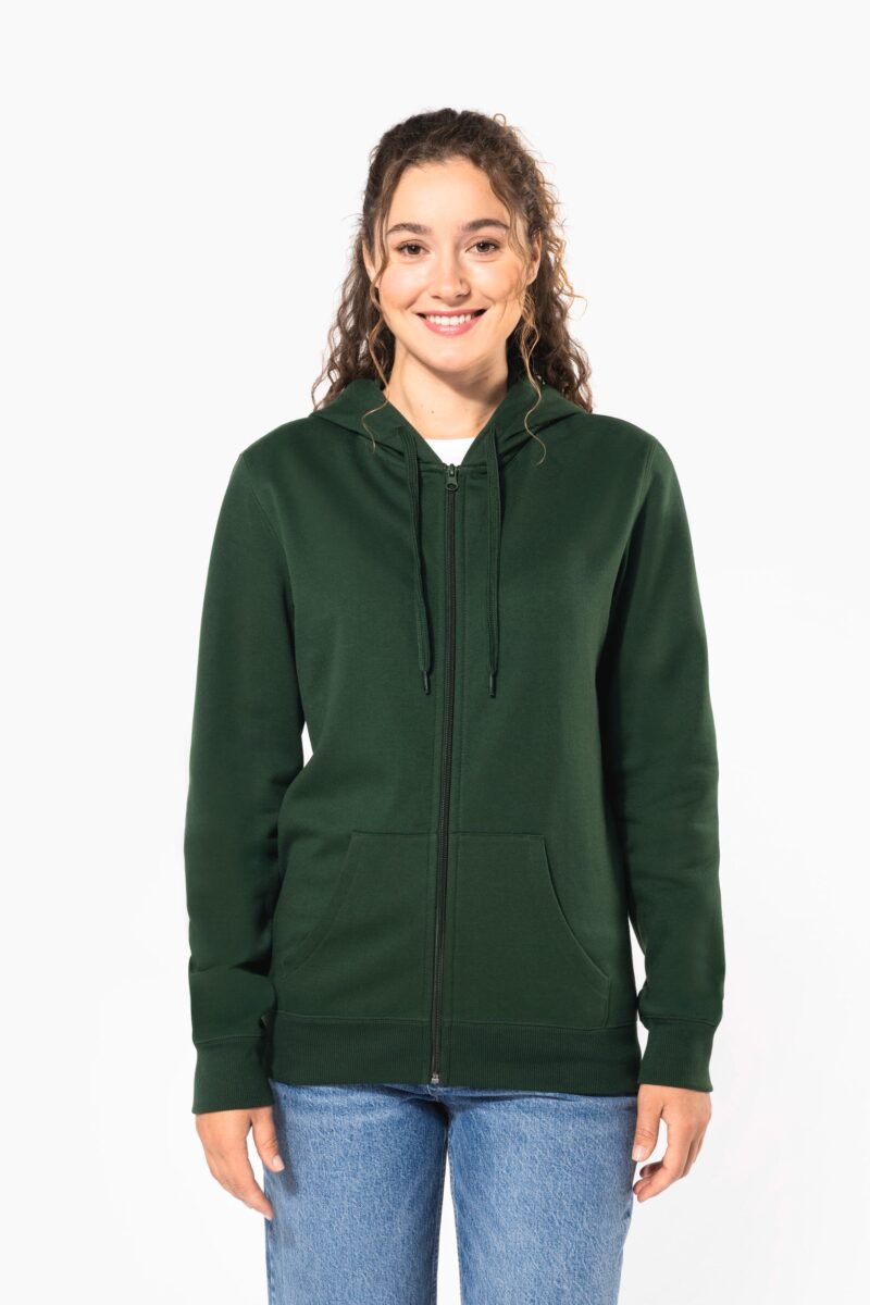 sweat shirt recyclé zippé à capuche unisexe sweat shirt recyclé zippé à capuche unisexe