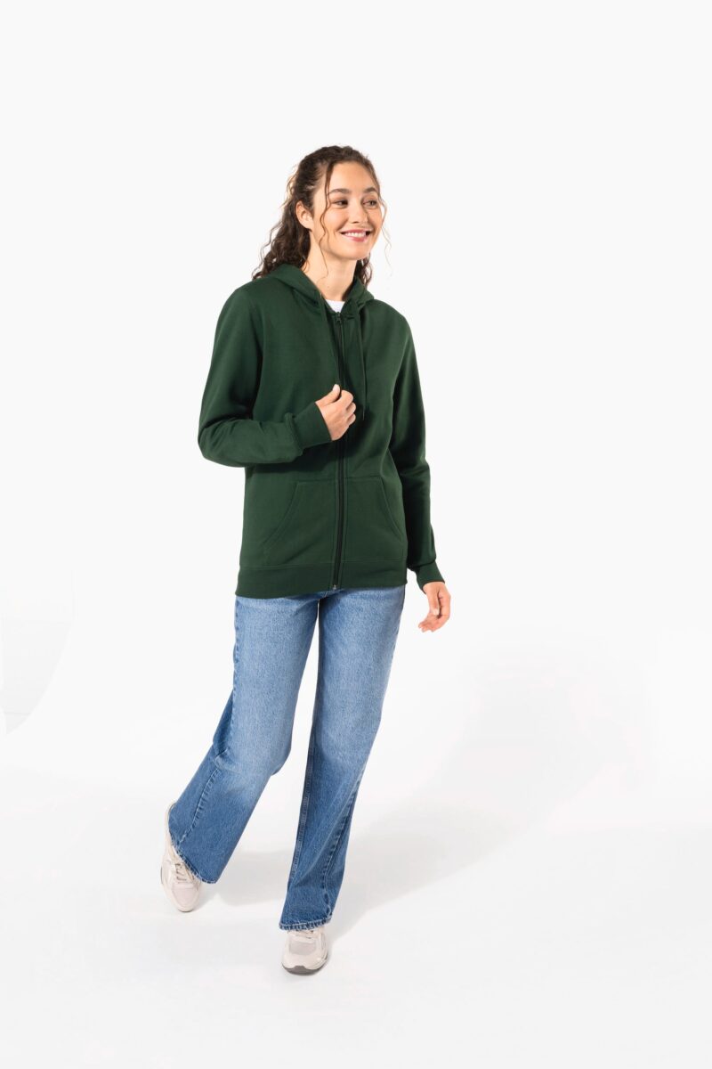 sweat shirt recyclé zippé à capuche unisexe sweat shirt recyclé zippé à capuche unisexe