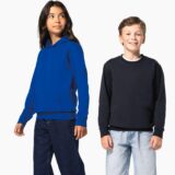 sweat shirt recyclé col rond enfant sweat shirt recyclé col rond enfant