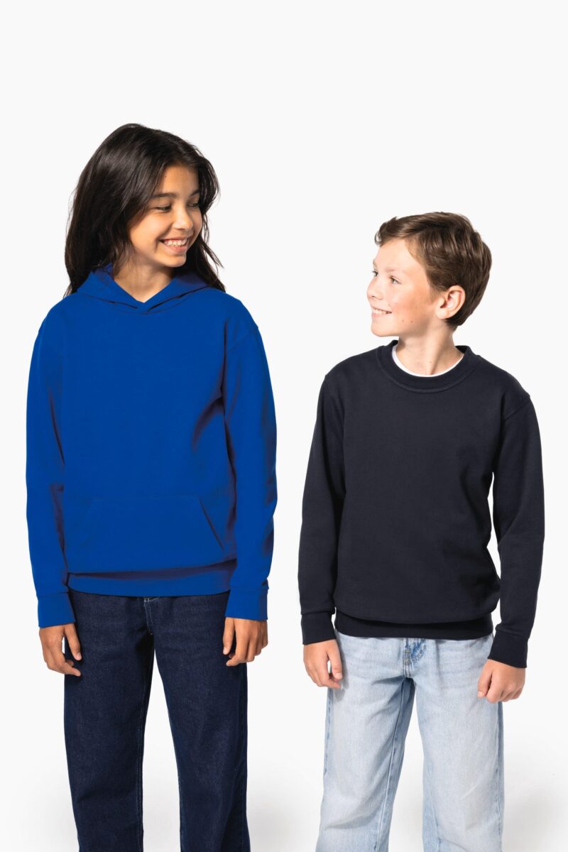 sweat shirt recyclé col rond enfant sweat shirt recyclé col rond enfant
