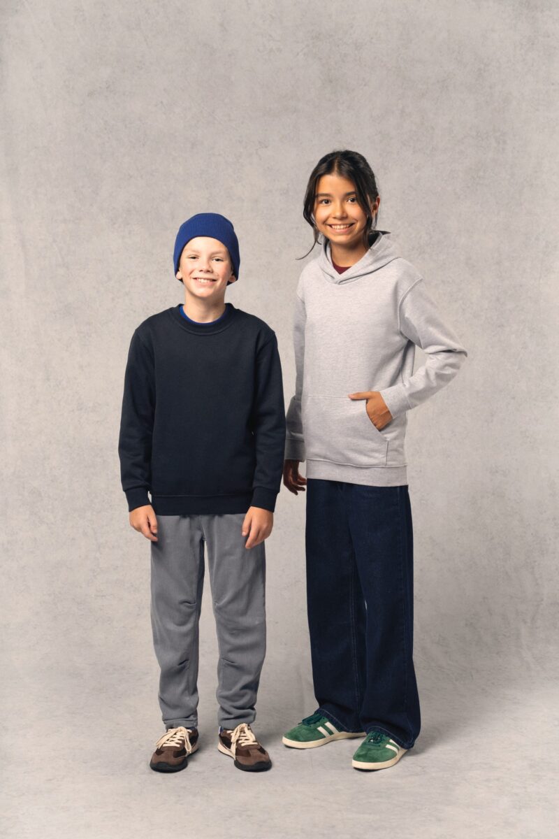 sweat shirt recyclé col rond enfant sweat shirt recyclé col rond enfant