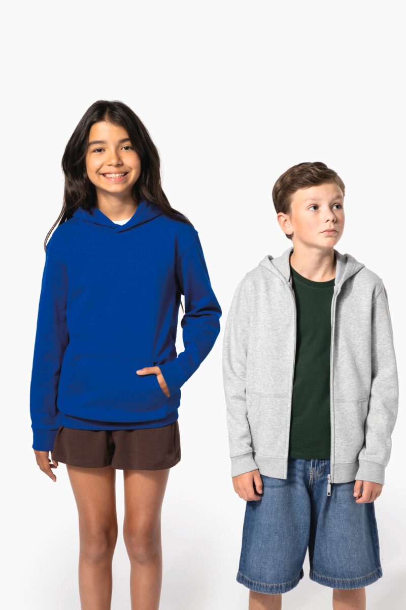 sweat shirt recyclé à capuche enfant sweat shirt recyclé à capuche enfant