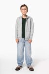 sweat shirt recyclé zippé à capuche enfant