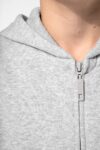 sweat shirt recyclé zippé à capuche enfant