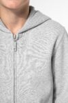 sweat shirt recyclé zippé à capuche enfant