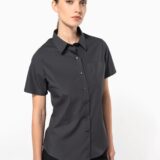 chemise popeline manches courtes femme