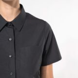 chemise popeline manches courtes femme