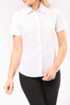 chemise popeline manches courtes femme