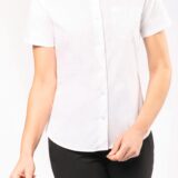 chemise popeline manches courtes femme