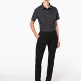 chemise popeline manches courtes femme