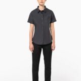 chemise popeline manches courtes femme