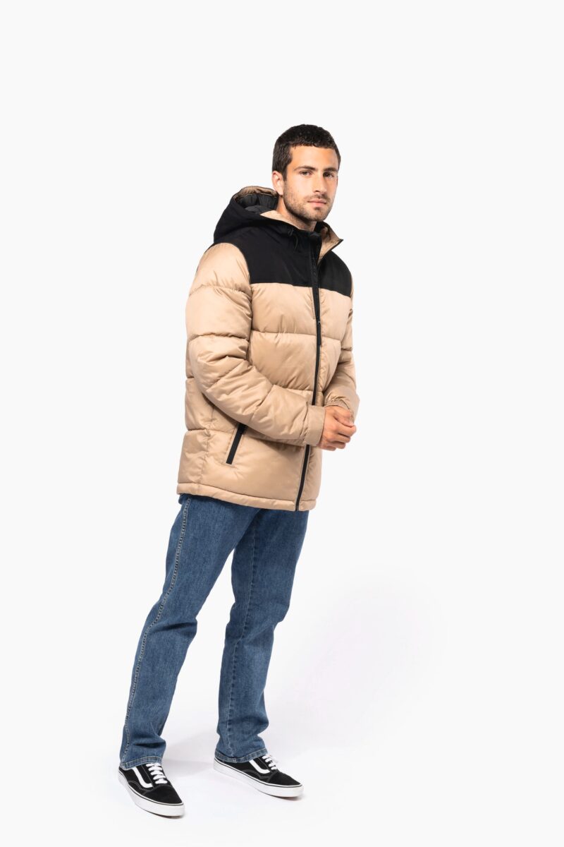 parka matelassée à capuche bi ton unisexe parka matelassée à capuche bi ton unisexe