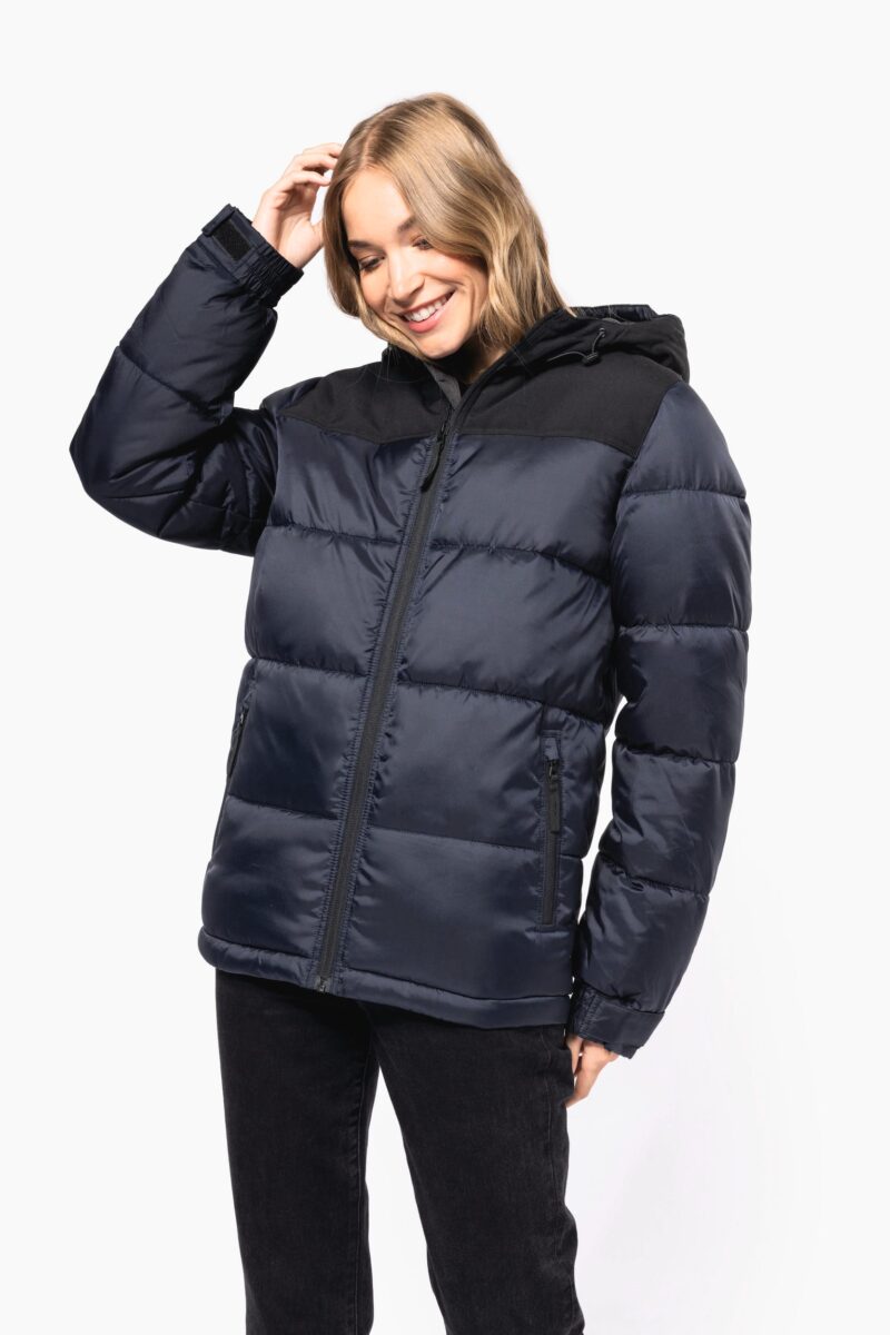 parka matelassée à capuche bi ton unisexe parka matelassée à capuche bi ton unisexe