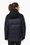 parka matelassée à capuche bi ton unisexe