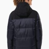 parka matelassée à capuche bi ton unisexe