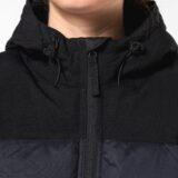 parka matelassée à capuche bi ton unisexe