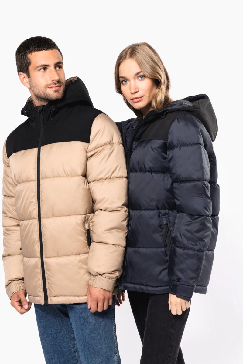 parka matelassée à capuche bi ton unisexe parka matelassée à capuche bi ton unisexe