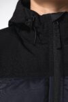 parka matelassée à capuche bi ton unisexe