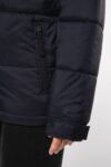 parka matelassée à capuche bi ton unisexe