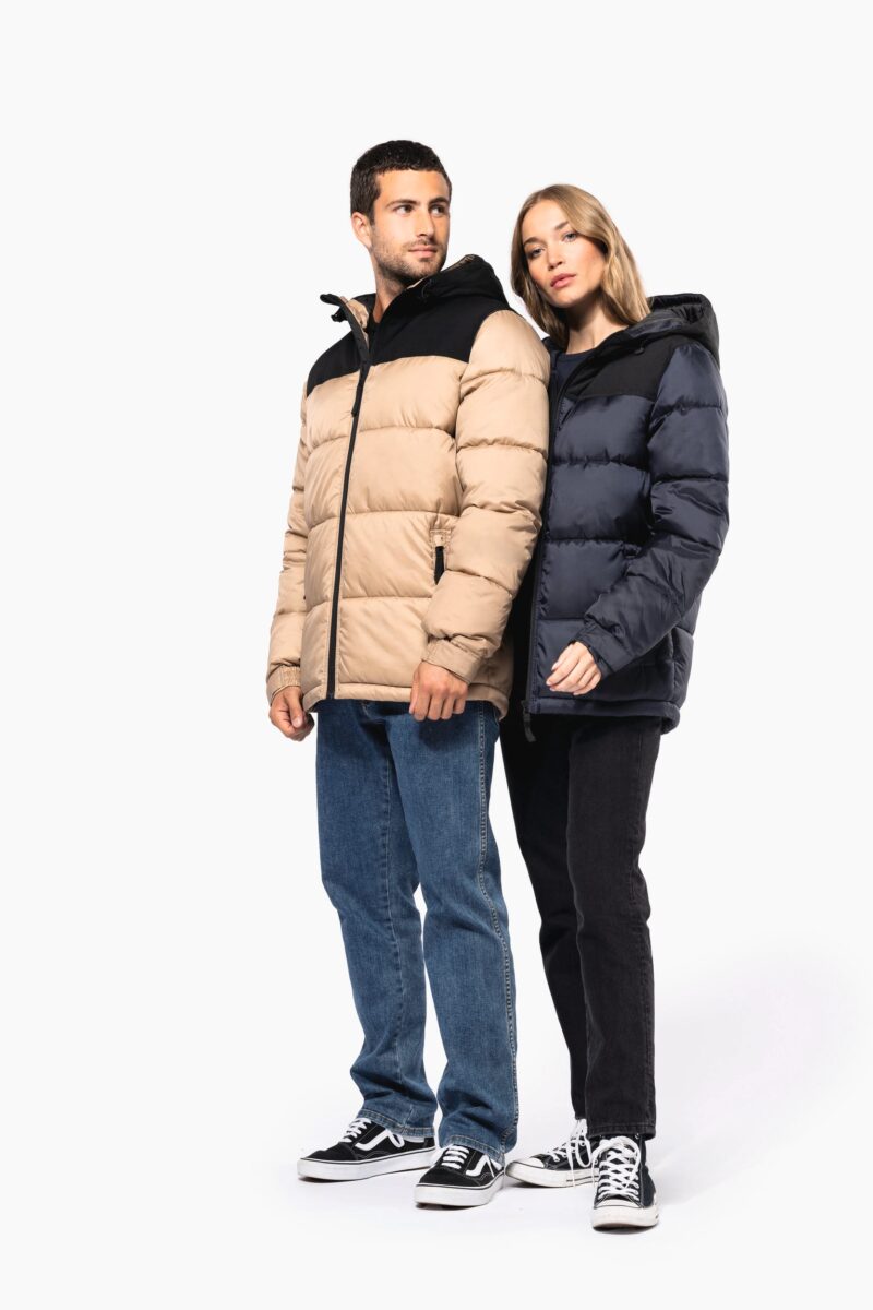 parka matelassée à capuche bi ton unisexe parka matelassée à capuche bi ton unisexe