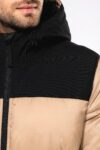 parka matelassée à capuche bi ton unisexe