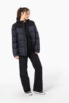 parka matelassée à capuche bi ton unisexe