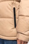 parka matelassée à capuche bi ton unisexe