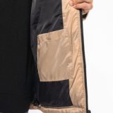 parka matelassée à capuche bi ton unisexe