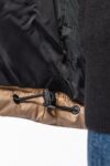 parka matelassée à capuche bi ton unisexe