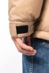 parka matelassée à capuche bi ton unisexe