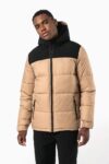 parka matelassée à capuche bi ton unisexe