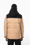 parka matelassée à capuche bi ton unisexe