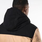 parka matelassée à capuche bi ton unisexe