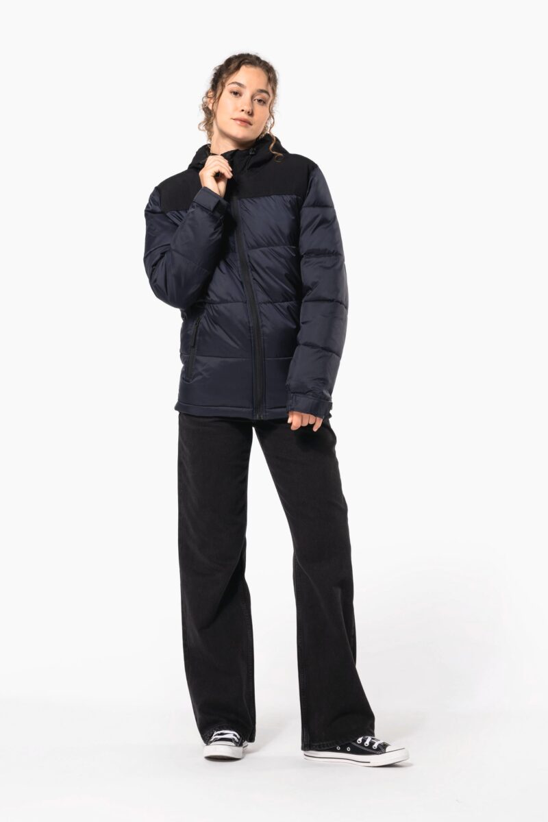 parka matelassée à capuche bi ton unisexe parka matelassée à capuche bi ton unisexe