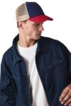 casquette trucker 5 panneaux en coton canvas k up gold label