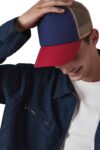 casquette trucker 5 panneaux en coton canvas k up gold label