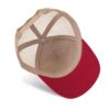 casquette trucker 5 panneaux en coton canvas k up gold label