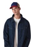 casquette trucker 5 panneaux en coton canvas k up gold label
