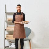 tablier en denim biologique et commerce équitable