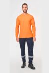 t shirt unisexe écoresponsable manches longues coton/polyester