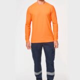 t shirt unisexe écoresponsable manches longues coton/polyester