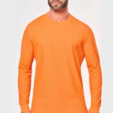 t shirt unisexe écoresponsable manches longues coton/polyester