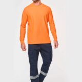 t shirt unisexe écoresponsable manches longues coton/polyester