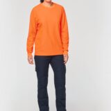 t shirt unisexe écoresponsable manches longues coton/polyester