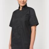 veste de cuisine écoresponsable manches courtes unisexe
