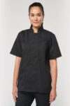 veste de cuisine écoresponsable manches courtes unisexe